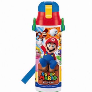 ロック付ワンプッシュ　ダイレクトボトル  マリオ　580ml(水筒)