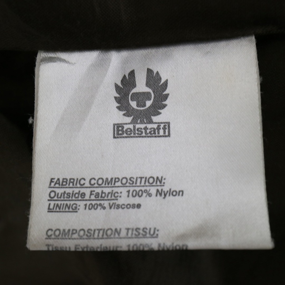 BELSTAFF(ベルスタッフ)のBelstaff ベルスタッフ  ナイロンジャケット  防寒   防風  ミリタリー  オリーブ (メンズ 42) 中古 古着 N6660 メンズのジャケット/アウター(ナイロンジャケット)の商品写真