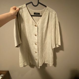 ユナイテッドアローズグリーンレーベルリラクシング(UNITED ARROWS green label relaxing)の【green label relaxing 】リネンフレアスリーブ ブラウス(シャツ/ブラウス(半袖/袖なし))