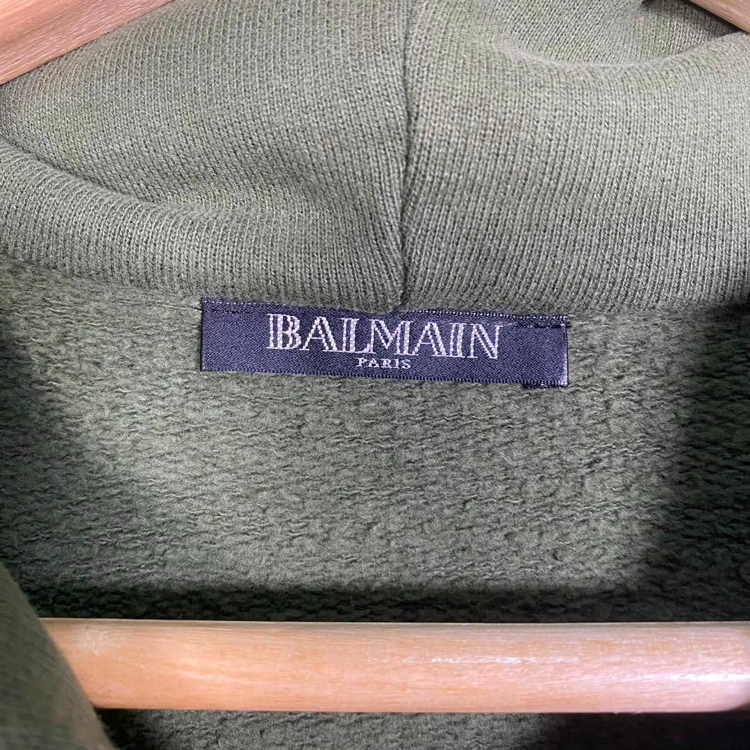 BALMAIN - 『BALMAIN』バルマン (S) ジップアップパーカー / カーキの