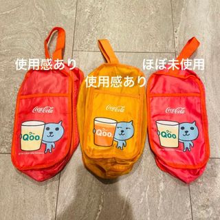 コカコーラ(コカ・コーラ)の【３点セット】【非売品】Qoo スクエア シューズバッグ シューズケース(シューズバッグ)