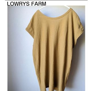 ローリーズファーム(LOWRYS FARM)の○LOWRYS FARM○トップス　マスタード　フリーサイズ　綿100%(シャツ/ブラウス(半袖/袖なし))