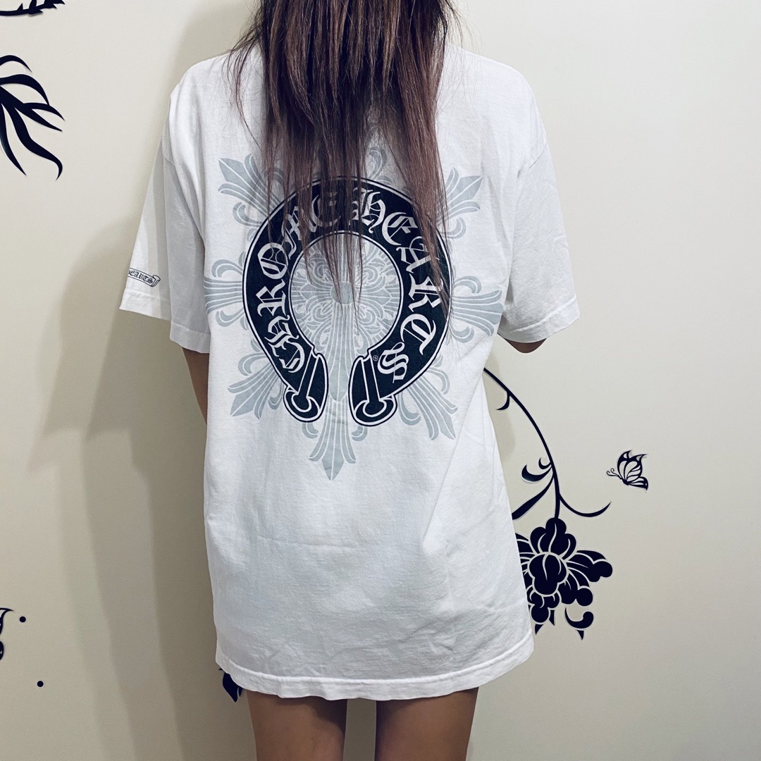 ChromheartsCHROME HEARTS cross logo print  Tshirt