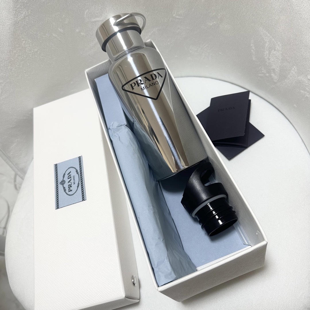 PRADA ステンレスウォーターボトル 2回使用 500ml - タンブラー