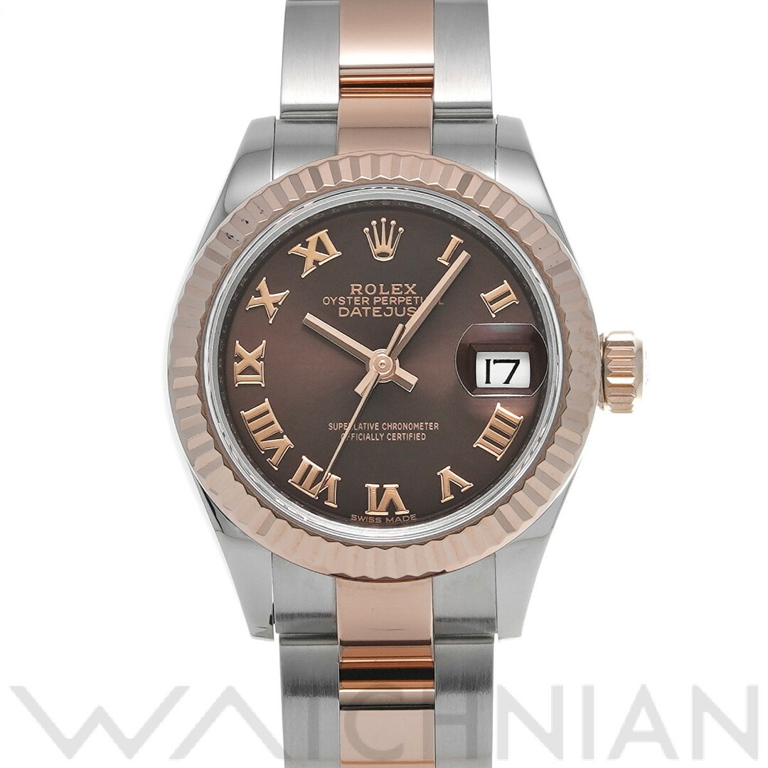 ロレックス ROLEX 279171 ランダムシリアル チョコレート レディース 腕時計