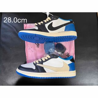 travis scott ×  jordan1 low フラグメント 28cm(スニーカー)