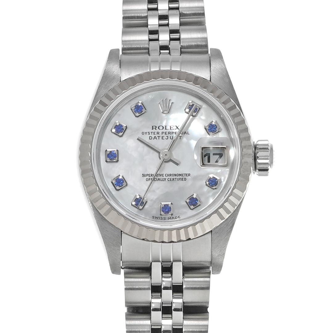 ロレックス ROLEX 79174NGS Y番(2003年頃製造) ホワイトシェル /サファイヤ レディース 腕時計