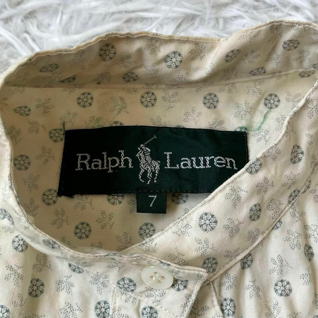 Ralph Lauren(ラルフローレン)のラルフローレン　柄　シャツ　ビンテージ　フリル レディースのトップス(シャツ/ブラウス(長袖/七分))の商品写真