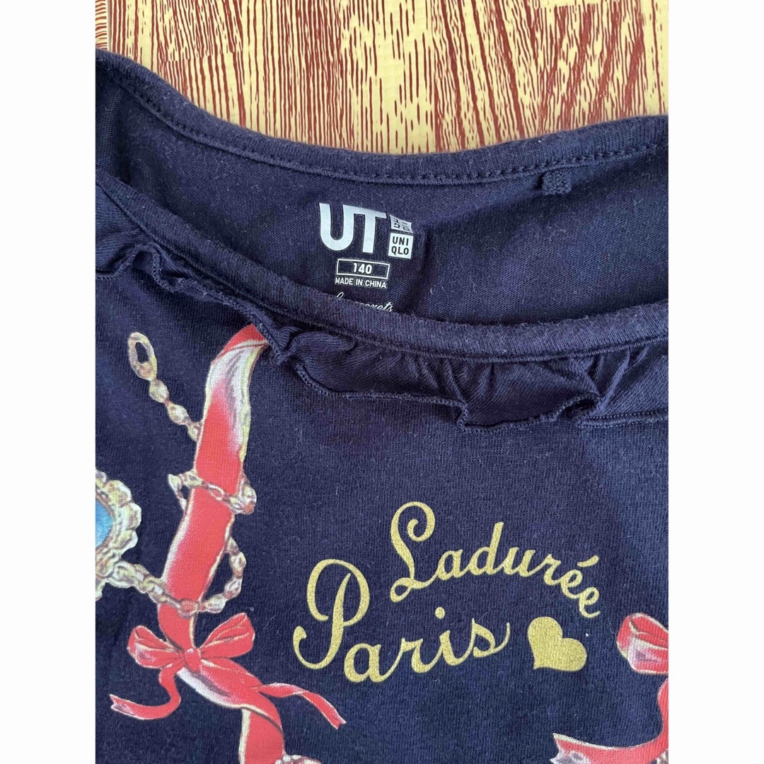 UNIQLO(ユニクロ)のユニクロ　140センチ　半袖 キッズ/ベビー/マタニティのキッズ服女の子用(90cm~)(Tシャツ/カットソー)の商品写真