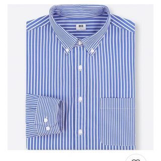 ユニクロ(UNIQLO)のユニクロ　エクストラファインコットン　ブロードシャツ　ボタンダウン　長袖(シャツ)