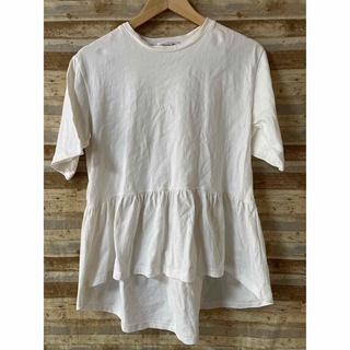 シマムラ(しまむら)のTシャツ トップス  白 Lサイズ(Tシャツ(半袖/袖なし))
