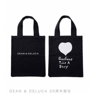 ディーンアンドデルーカ(DEAN & DELUCA)のディーン&デルーカ 20周年限定　コットンツイルトートバッグ　ブラック(トートバッグ)