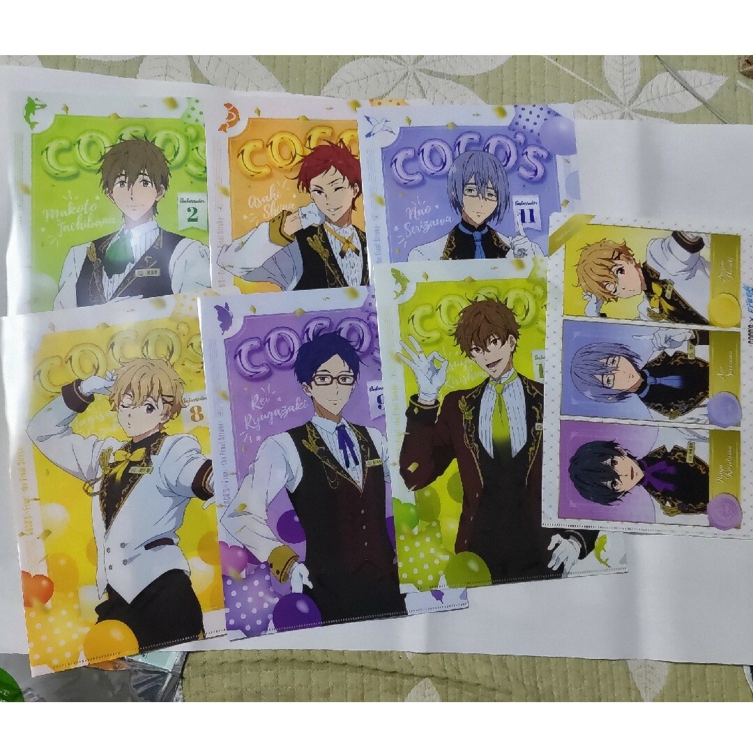 ココス✕Free！コラボ クリアファイル ７枚 エンタメ/ホビーのアニメグッズ(その他)の商品写真