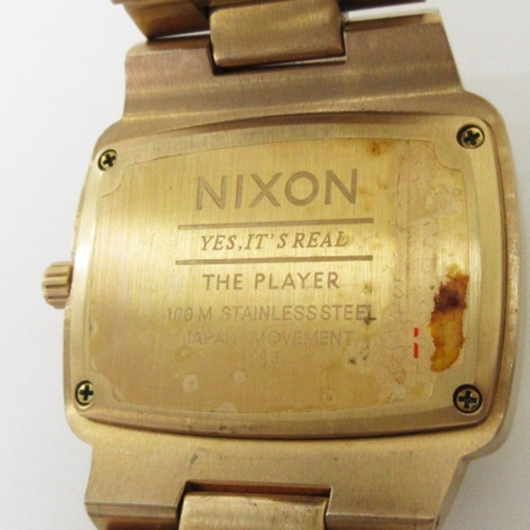 ニクソン THE PLAYER 腕時計 アナログ クォーツ SS ローズゴールド 5
