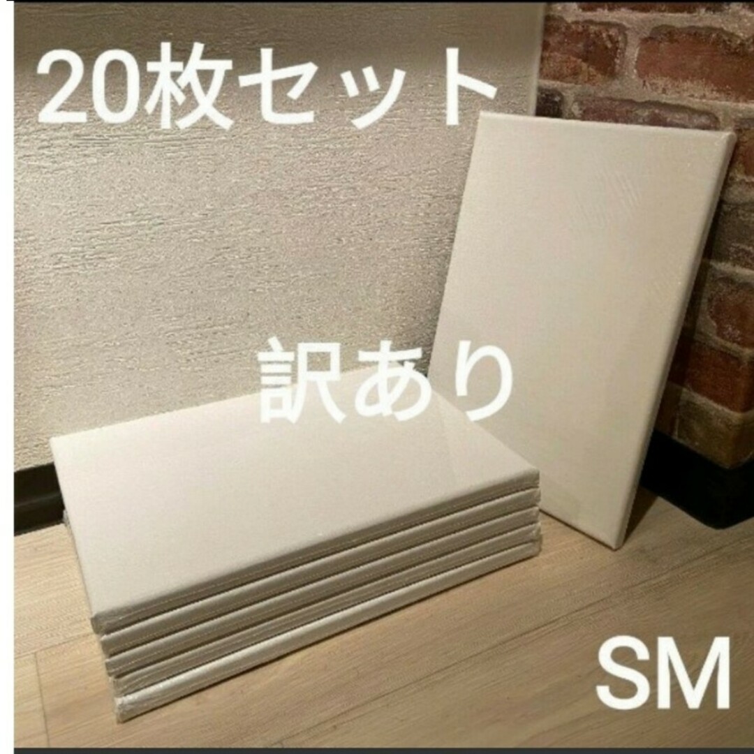 【訳あり】画材 キャンバス 張りキャンバス SM 20枚セット最高品質の桐木枠用途