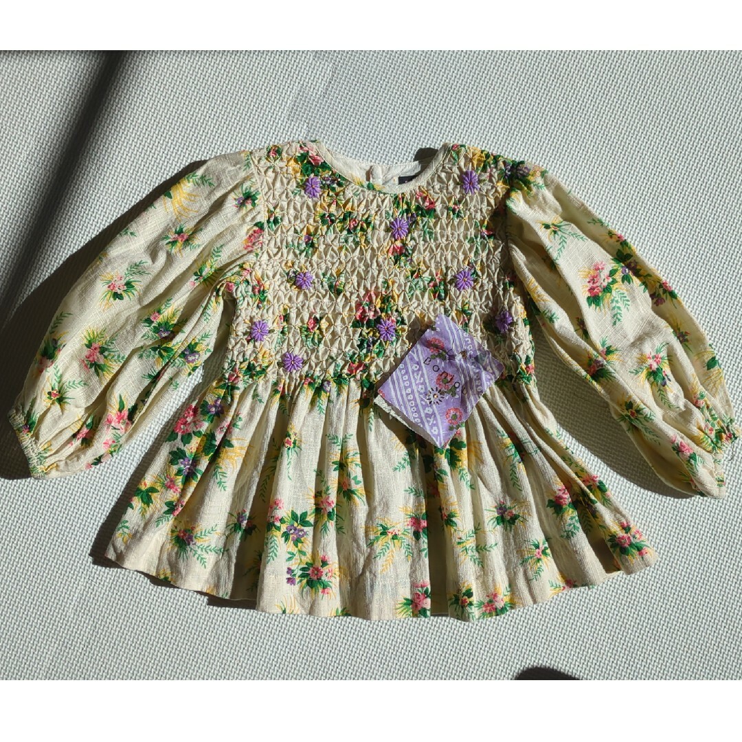 SOOR PLOOM(ソーアプルーム)のBonjour diary　Handsmock blouse 4Y キッズ/ベビー/マタニティのキッズ服女の子用(90cm~)(ブラウス)の商品写真