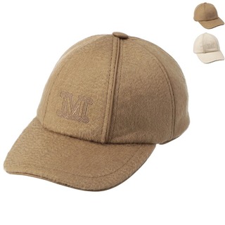 マックスマーラ MAX MARA ベースボールキャップ BALOCCO ピュアキャメル 帽子 刺繍ロゴ 2023年秋冬新作 2345762033 0004
