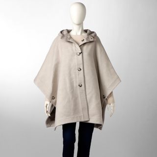 マックスマーラ(Max Mara)のマックスマーラ MAX MARA ポンチョ ウール ZAC Mモノグラム ロゴ ケープ リバーシブル 2023年秋冬新作 2347361037 0002 CACHA(ポンチョ)