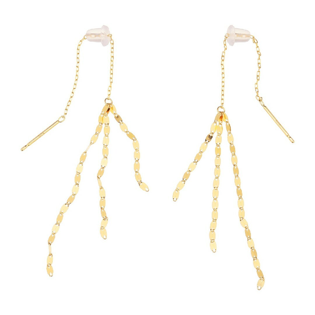 オロリナ 18K フラワークロスピアス