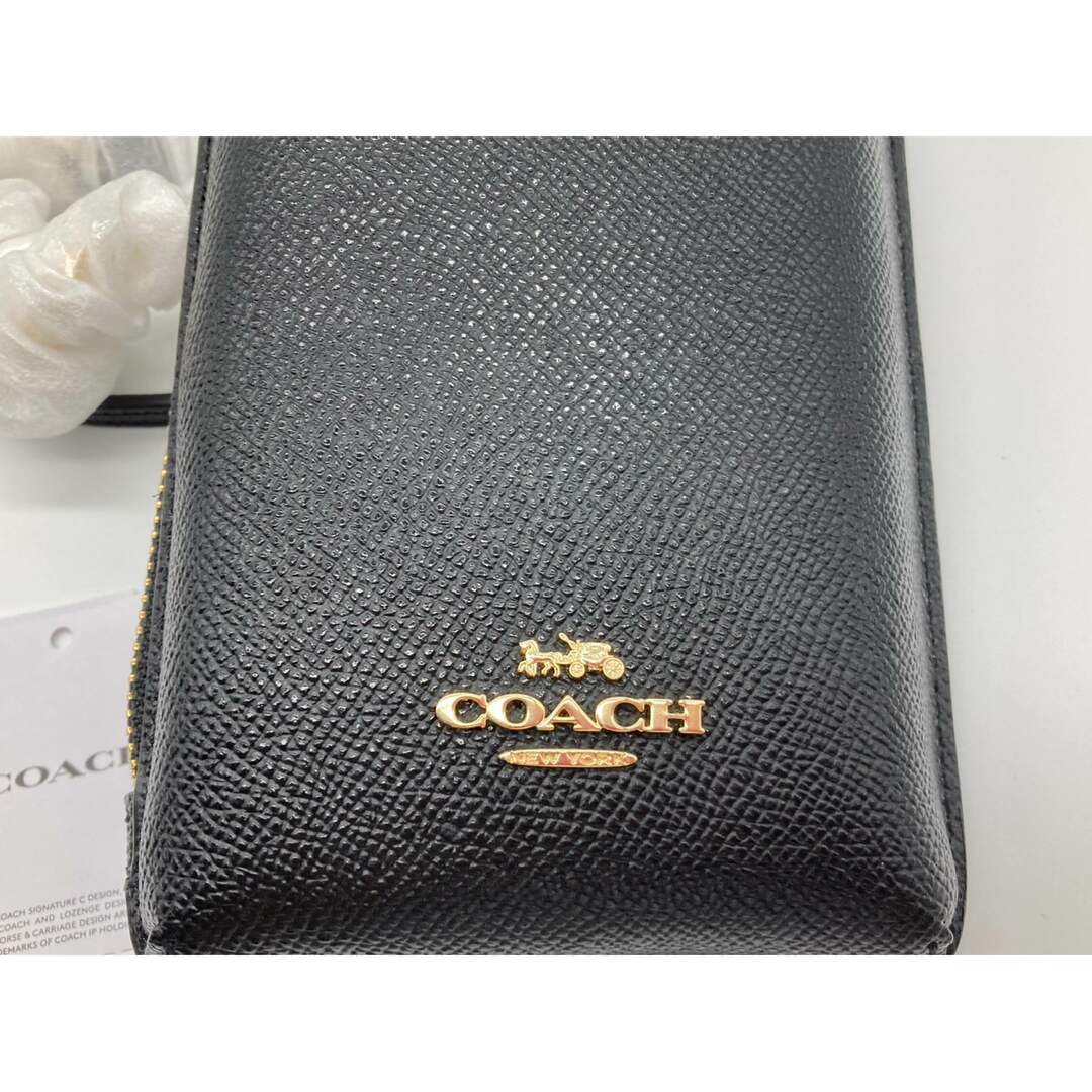 COACH(コーチ)の［レア〕coachコーチ　スマホショルダー　クロスボディ　ブラック レディースのバッグ(ショルダーバッグ)の商品写真