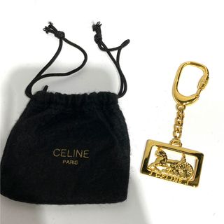 セリーヌ(celine)の★CELINE セリーヌ キーリング ゴールド  キーホルダー イタリア製(キーホルダー)