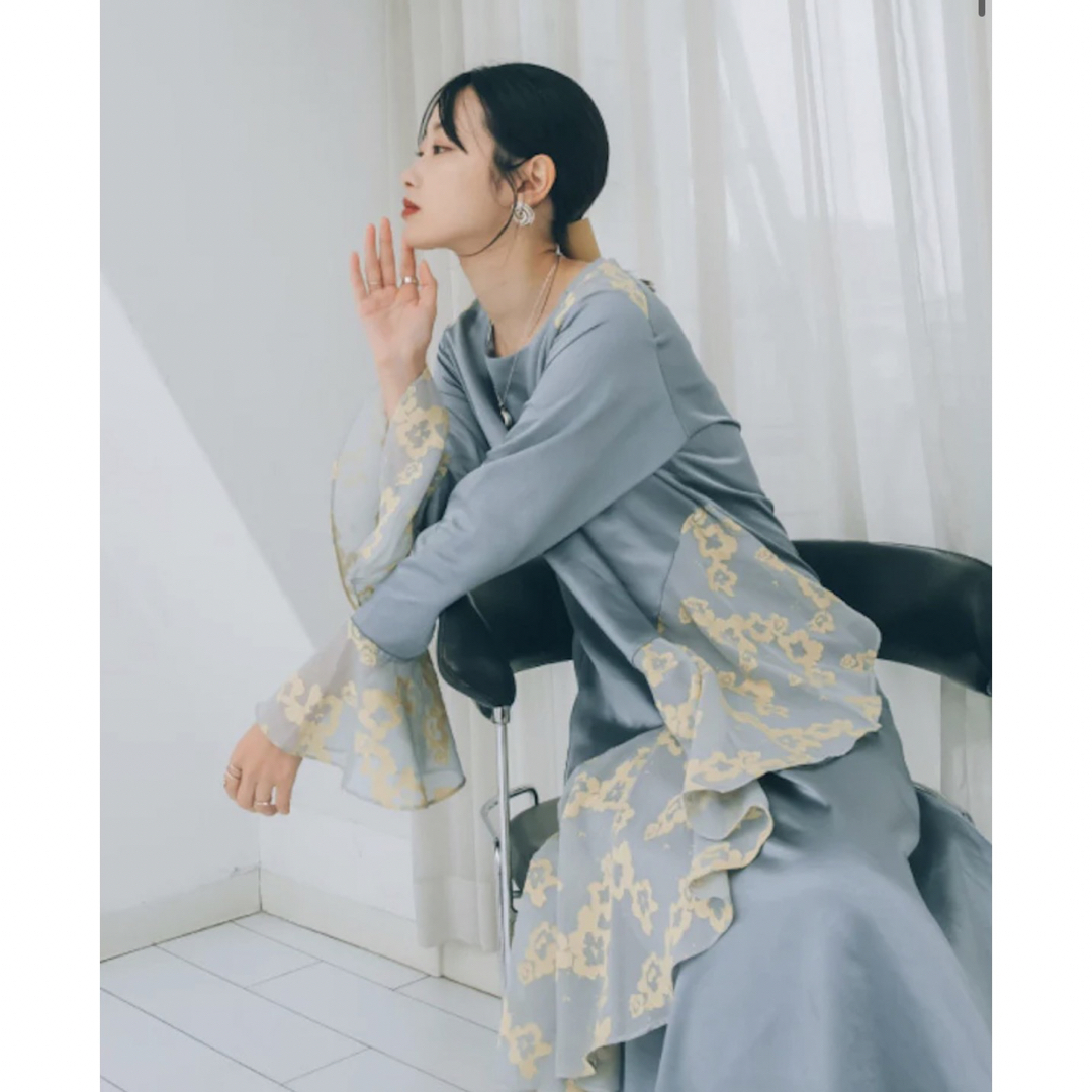 Marte(マルテ)のMARTE sahara Flower Flare Docking Dress レディースのワンピース(ロングワンピース/マキシワンピース)の商品写真