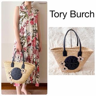 Tory Burch - 【極美品】トリーバーチ かごバッグ エラ ストロー