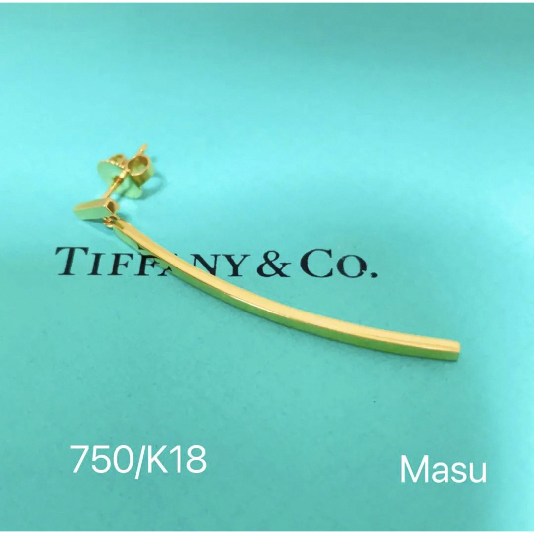 TIFFANY&Co.ティファニーTバーピアスK18ローズゴールド片耳のみ | フリマアプリ ラクマ