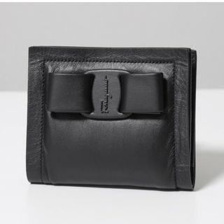 サルヴァトーレフェラガモ(Salvatore Ferragamo)のSALVATORE FERRAGAMO フェラガモ 二つ折り財布　リボン(財布)