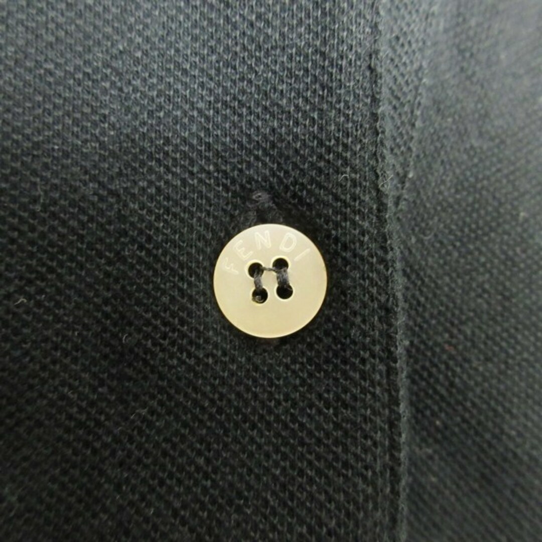 FENDI(フェンディ)のフェンディ FENDI 鹿の子 ポロシャツ 半袖 ズッカ ロゴ 刺繍 レディースのトップス(ポロシャツ)の商品写真