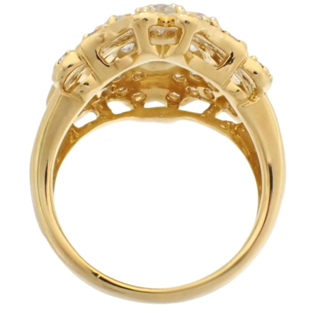 ノーブランドリング・指輪 パヴェダイヤモンドリング K18 イエローゴールド YG ゴールド金 40802030677
