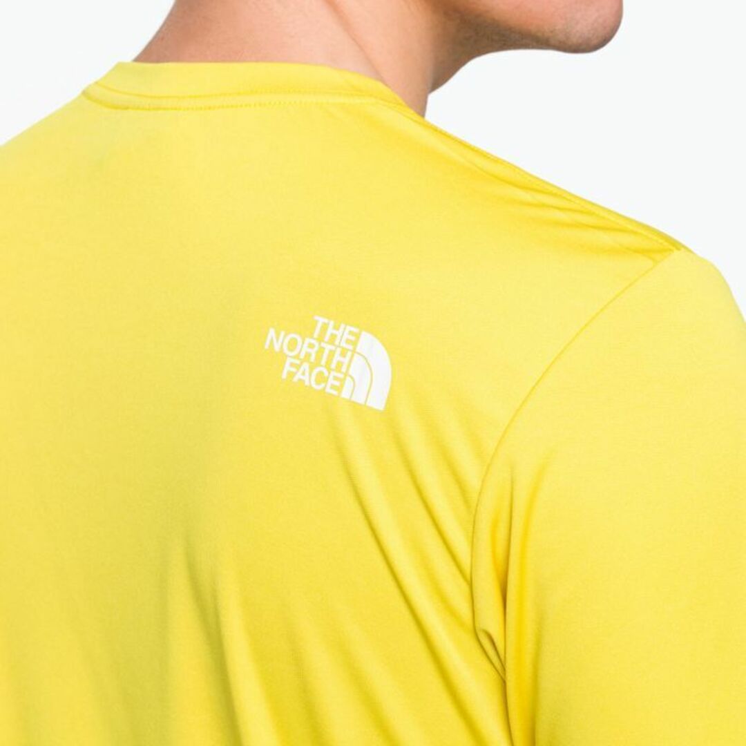 THE NORTH FACE(ザノースフェイス)の新品 M ★ ノースフェイス 半袖 ロゴ Tシャツ 速乾 イエロー US-S メンズのトップス(Tシャツ/カットソー(半袖/袖なし))の商品写真