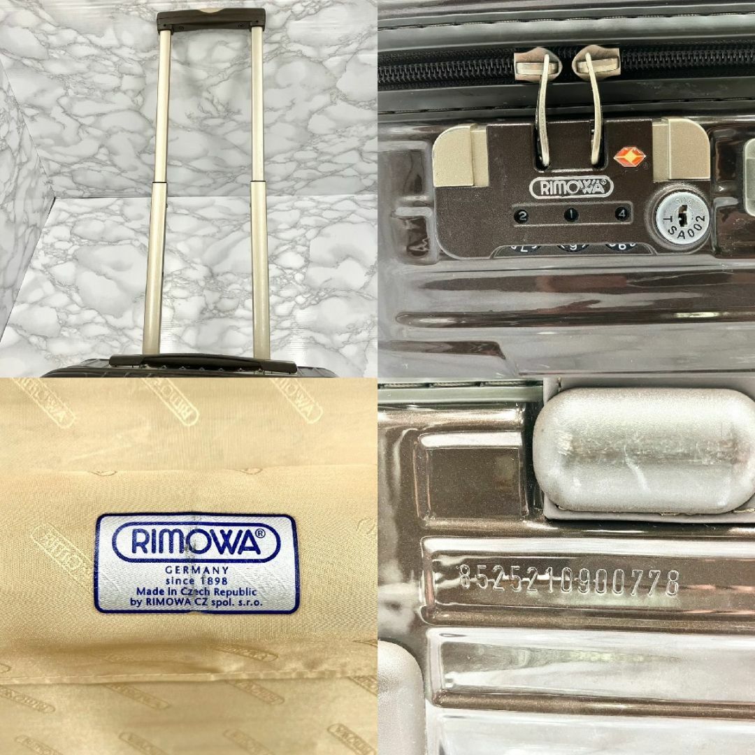 RIMOWA(リモワ)のリモワ スーツケース ブラウン 2輪 キャリーケース トラベルバッグ 旅行用 レディースのバッグ(スーツケース/キャリーバッグ)の商品写真