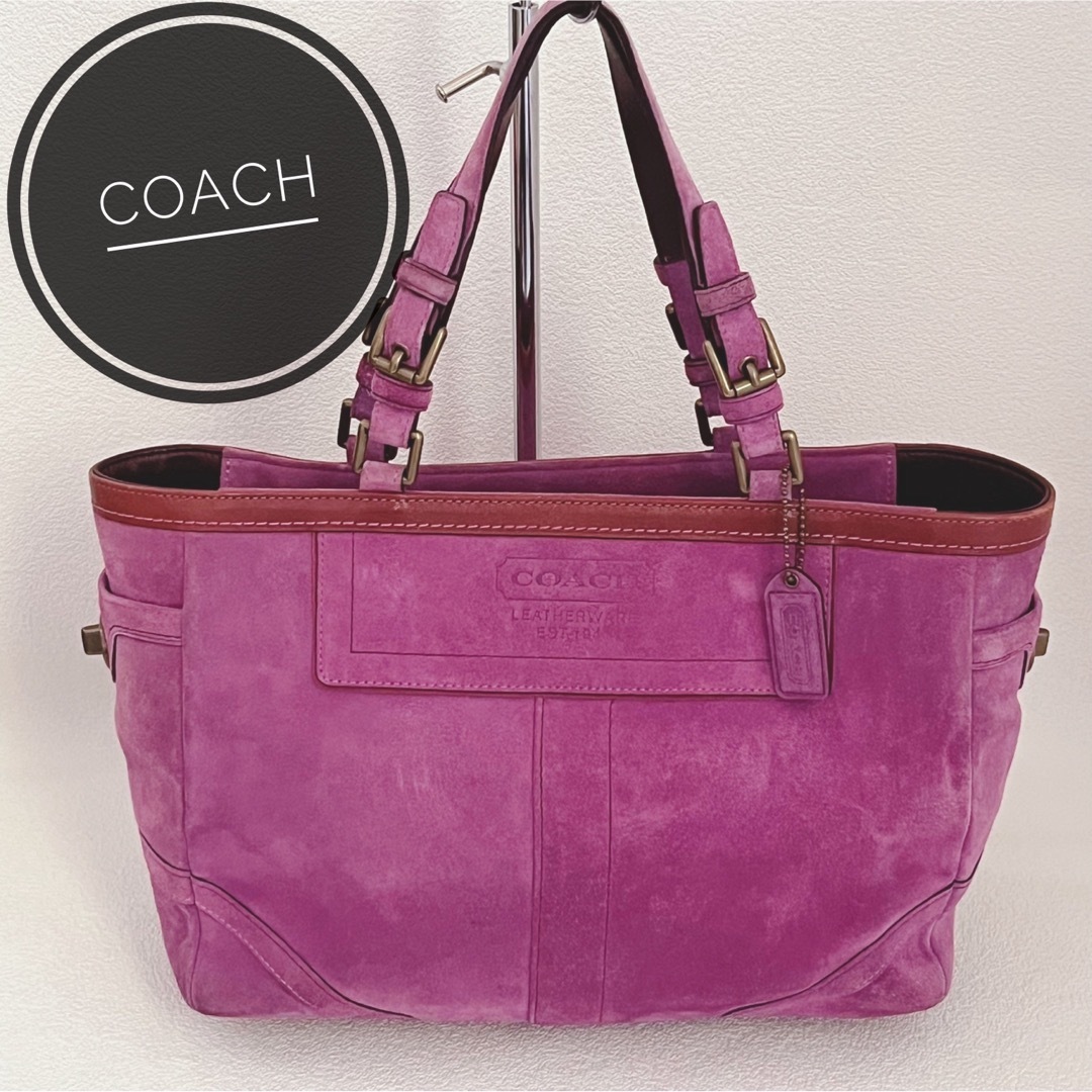 COACH コーチ　トートバック　スウェード　保存袋付き