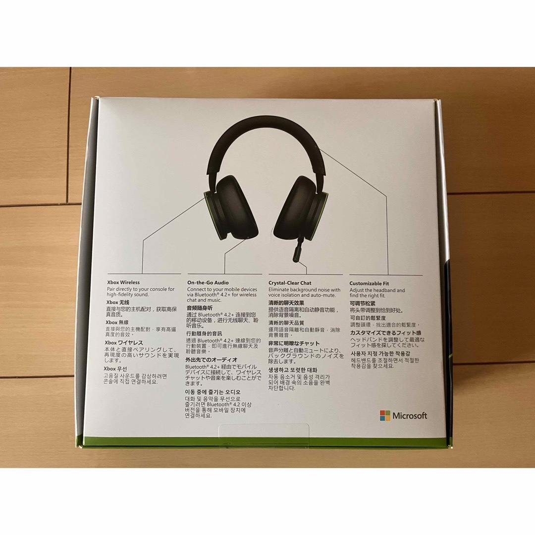 Xbox(エックスボックス)の【新品未使用】Microsoft XBOX ワイヤレス ヘッドセット BLACK エンタメ/ホビーのゲームソフト/ゲーム機本体(家庭用ゲーム機本体)の商品写真