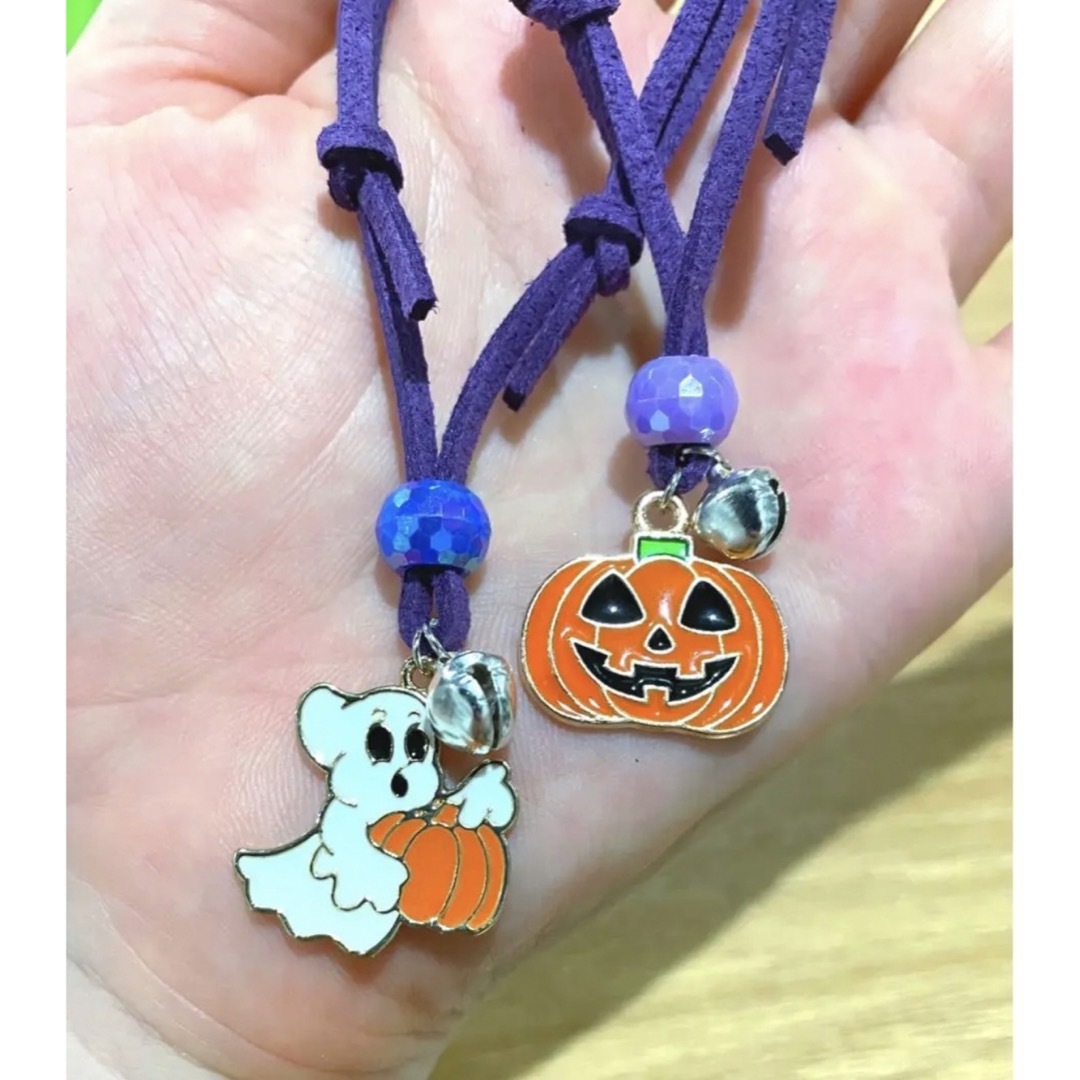 トリミングチョーカー16本　ハロウィン ハンドメイドのペット(ペット服/アクセサリー)の商品写真