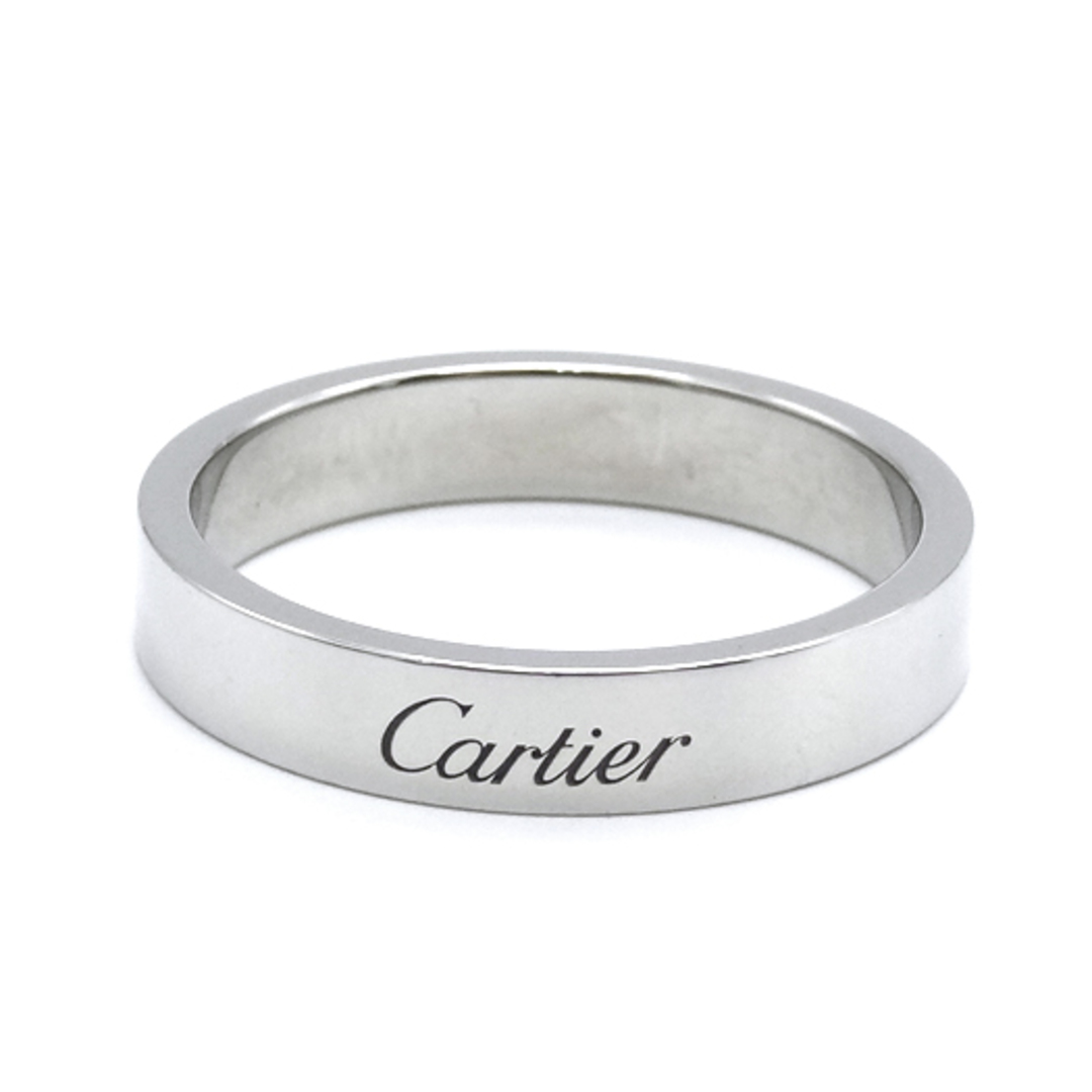 Cartier(カルティエ)のカルティエ エングレーブド リング 4mm 指輪 Pt950 プラチナ950 ＃58 約17.5号 ジュエリー CARTIER メンズのアクセサリー(リング(指輪))の商品写真