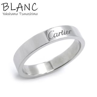 カルティエ(Cartier)のカルティエ エングレーブド リング 4mm 指輪 Pt950 プラチナ950 ＃58 約17.5号 ジュエリー CARTIER(リング(指輪))