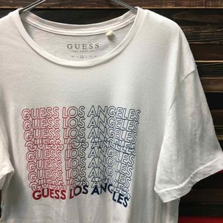 ゲス(GUESS)の【人気】ゲス guess Tシャツ M 白 古着(Tシャツ/カットソー(半袖/袖なし))