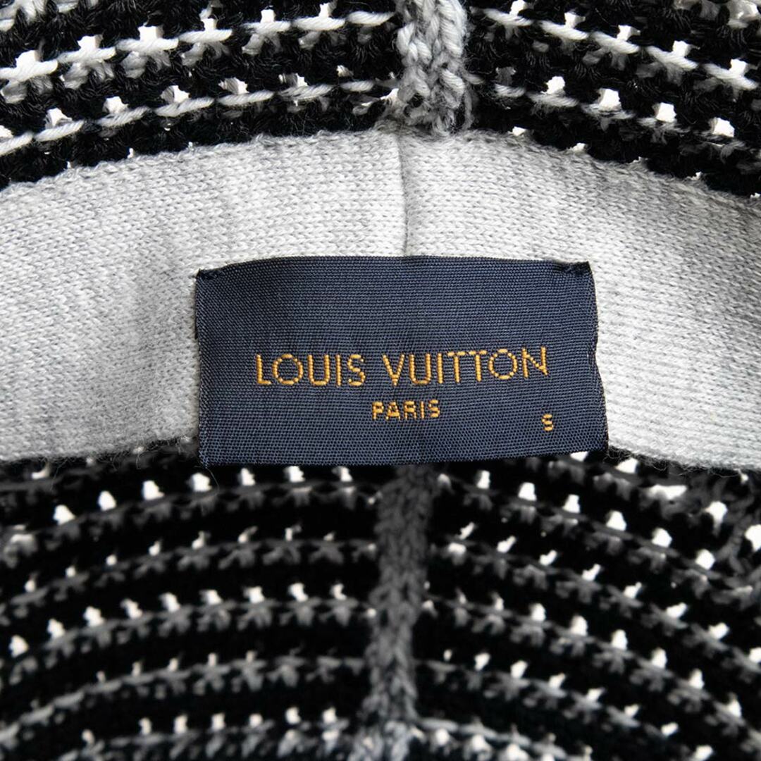 ルイ ヴィトン シャポー LV クロシェット ストライプ ハット 帽子 #58 コットン ナイロン ポリエステル グレー MP335S LOUIS VUITTON（新品・未使用品）