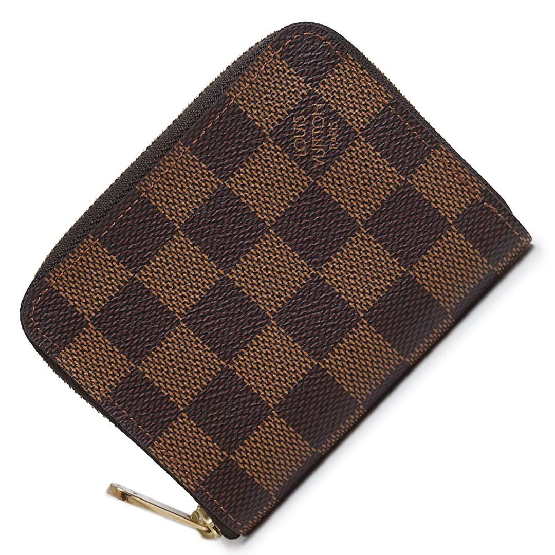 Louis Vuitton Damier Ebene Zippy Coin Purse N63070-black