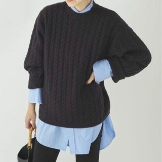 Plage - Plage silk blend ALAN ニット ネイビー プラージュの通販 by ...