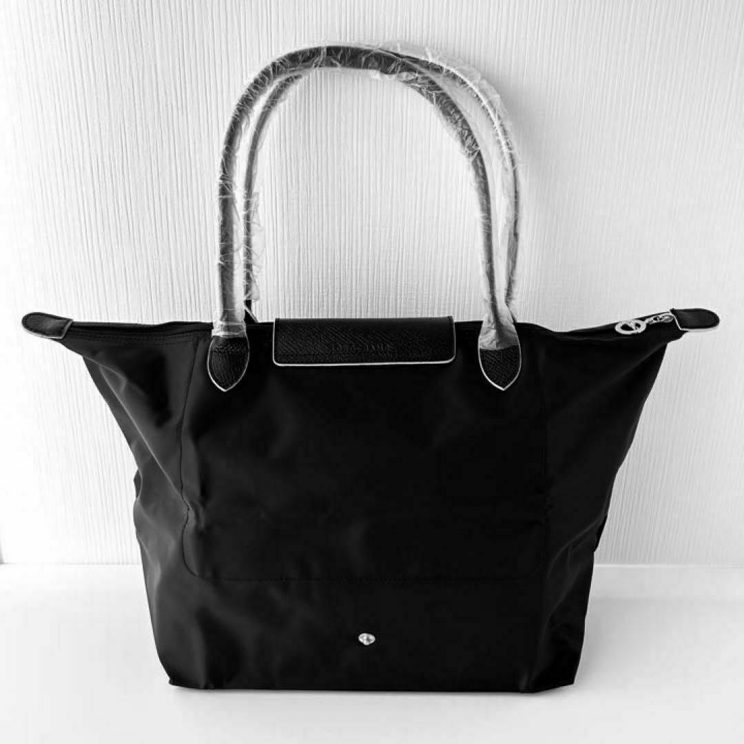新品ロンシャンLONGCHAMPトートバッグLサイズ折りたたみブラックレザー