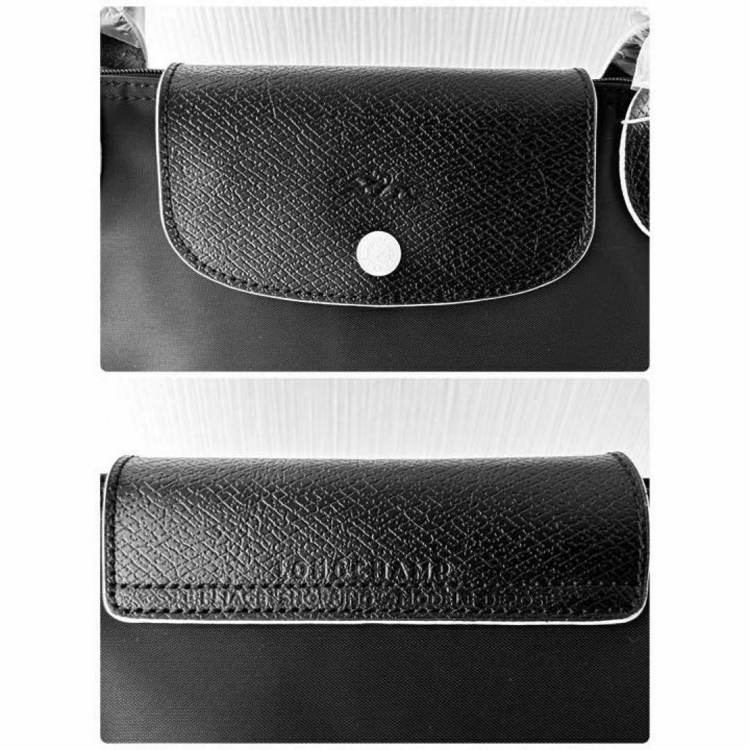 新品ロンシャンLONGCHAMPトートバッグLサイズ折りたたみブラックレザー