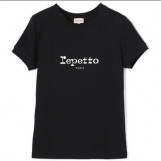 レペット(repetto)の新品！レペット【repetto】Logo T-shirt 半袖 Tシャツ 黒(Tシャツ(半袖/袖なし))