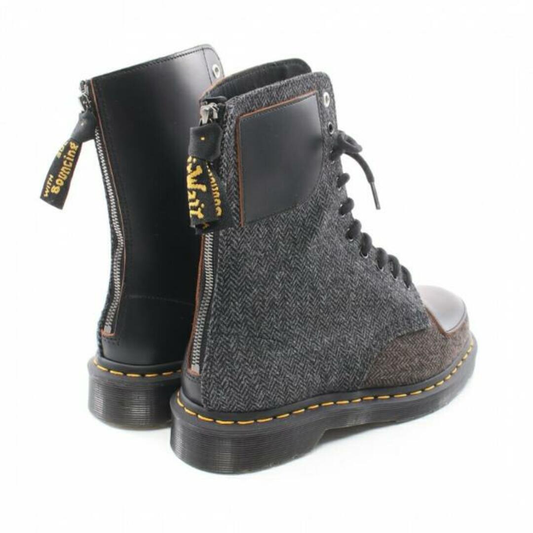 Dr.Martens(ドクターマーチン)のDr.Martens × Y's 10EYES BACK ZIP BOOTS 10ホール ブーツ レザー ツイード ダークグレー ブラック ダークブラウン メンズの靴/シューズ(ブーツ)の商品写真