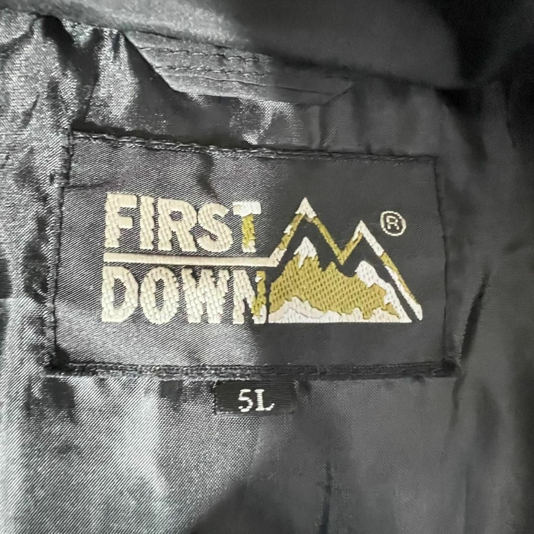 FIRST DOWN - ファーストダウン FIRST DOWN ダウンジャケット 刺繍ロゴ ...