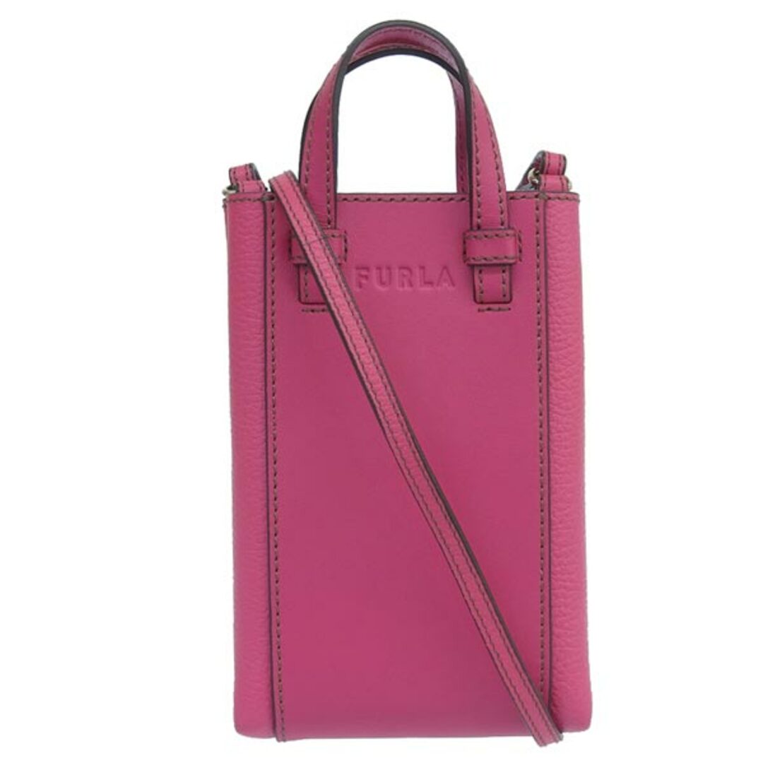 【中古】FURLA フルラ レザー 2WAY ハンドバッグ スマホショルダーバッグ - ピンク gy | フリマアプリ ラクマ