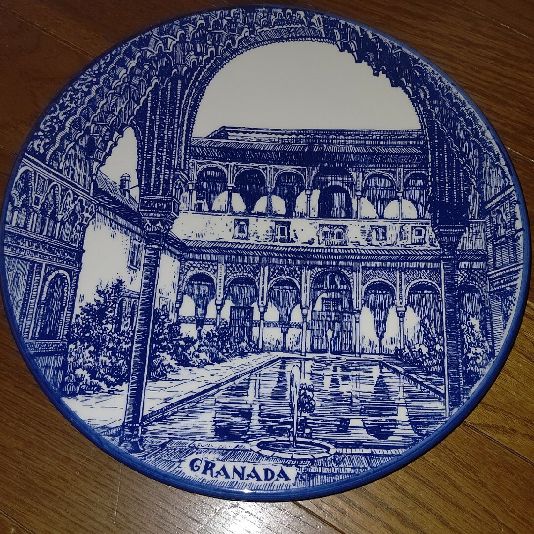スペイン 飾り皿 エンタメ/ホビーの美術品/アンティーク(陶芸)の商品写真
