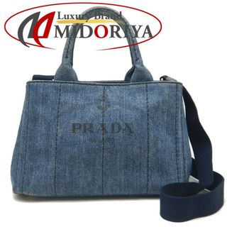 プラダ(PRADA)のPRADA プラダ カナパ 1BG439 トートバッグ デニム ブルー/250924【中古】(トートバッグ)